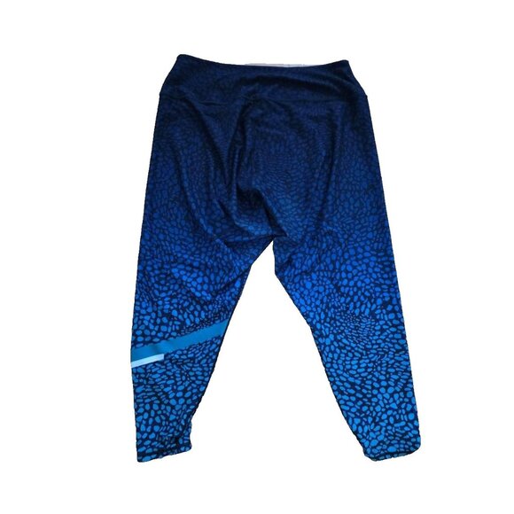 Peloton WITH blue print sports bra and leggings SET Blue 2X A001267 - Picture 13 of 13